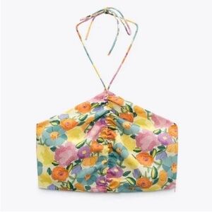 Zara Floral Halter Top